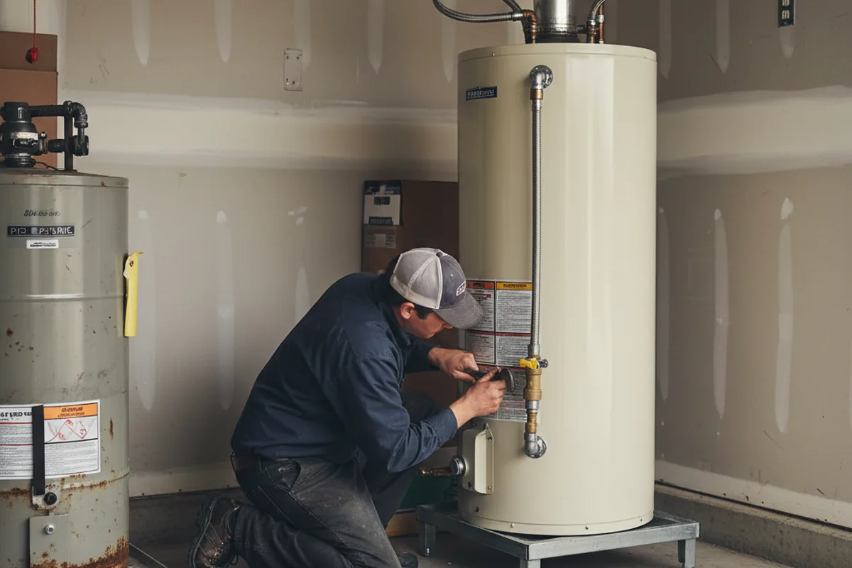 Water heater and shutoff valve replacement in Park Ridge