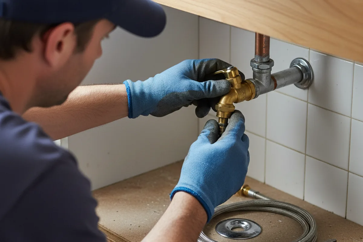 Shutoff valve and fitting work during Well Pump Repair in Park Ridge